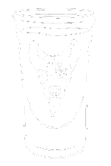 Dog face in shot glass from AwArdiente